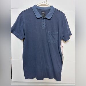 NWT RVCA PTC Pigment Blue Polo Size Small